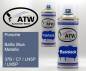 Preview: Porsche, Baltic Blue Metallic, 37B / C7 / LN5P / LM5P: 400ml Sprühdose + 400ml Klarlack - Set, von ATW Autoteile West.